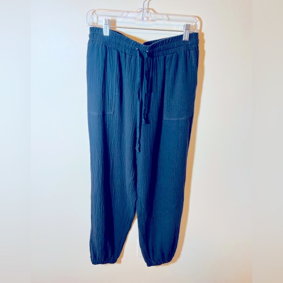 Mia & Tess Pants - Mia & Tess Joggers 100% Cotton Pull On Drawstring Waist Grey Size Large NWT